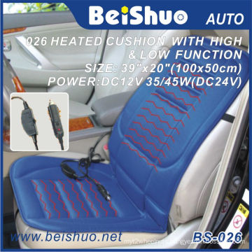 Blue Car Seat Cover with High and Low Switch